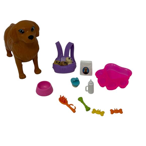 Barbie Newborn Pups Playset 14 Piece Accessories Set BARBIE DOLL NOT INCLUDED - Picture 2 of 16